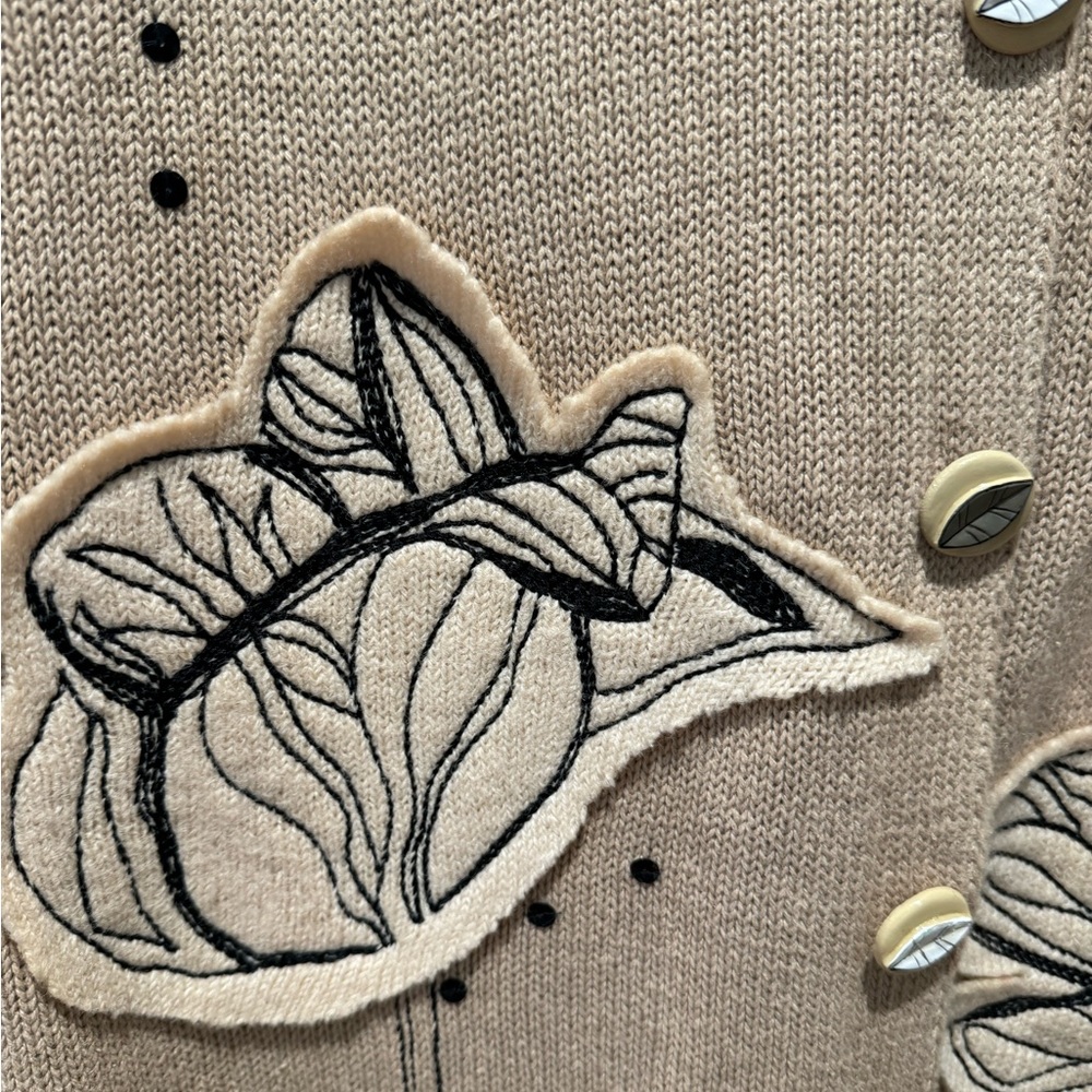 STORYBOOK KNITS Contemporary Floral Cardigan - Picture 2 of 9